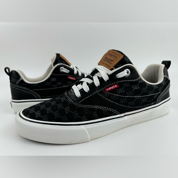 Levi's 501Canvas Sneakers, Black Casual Low, Men's Size US 8.5 - Picture 13 of 13